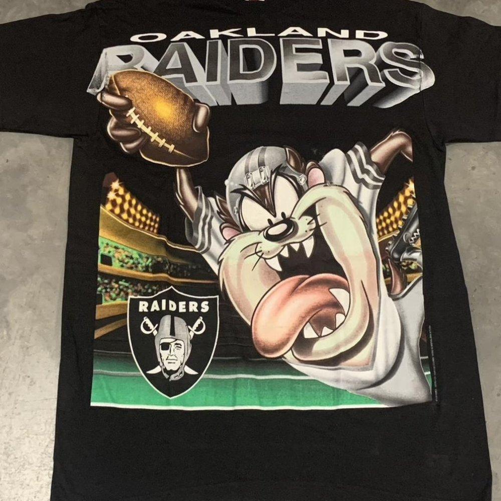 Looney Tunes Taz Oakland Raiders Graphic Shirt Unisex Tee